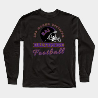 Baltimore Football Vintage Style Long Sleeve T-Shirt